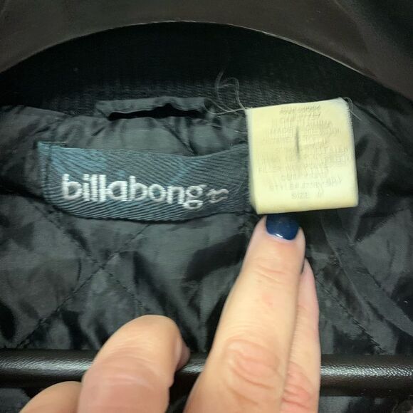 Billabong Vintage Plaid Elbow Patch Jacket sz M - Picture 3 of 6